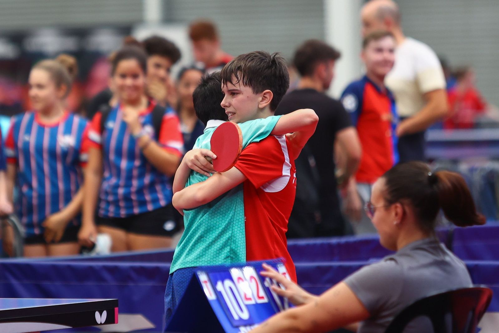 Renata Shypsha y Oriol Martínez se proclaman campeones de España alevín de tenis de mesa en Zamora. Foto: Alba Pacheco