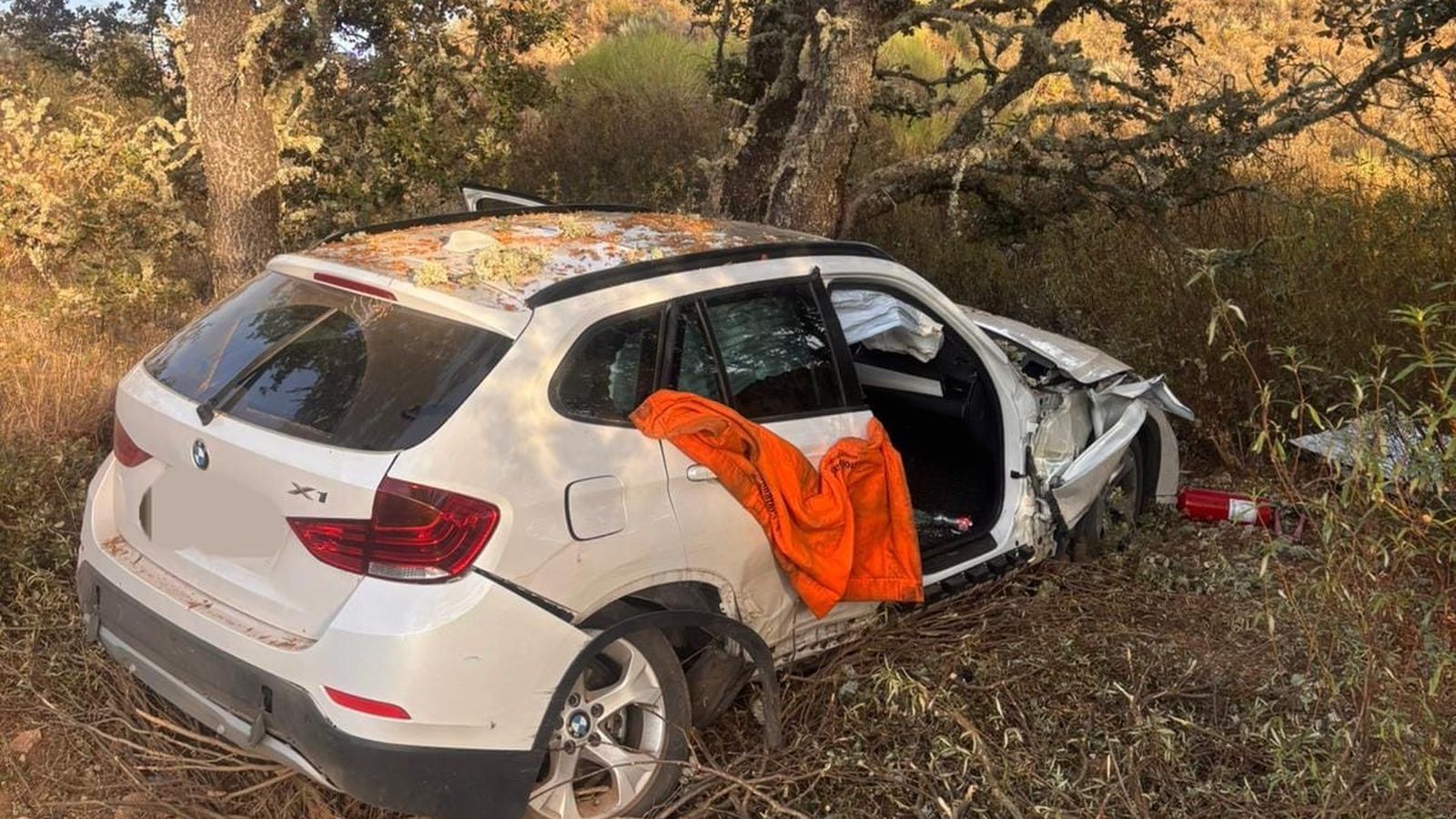 Imagen del coche siniestrado