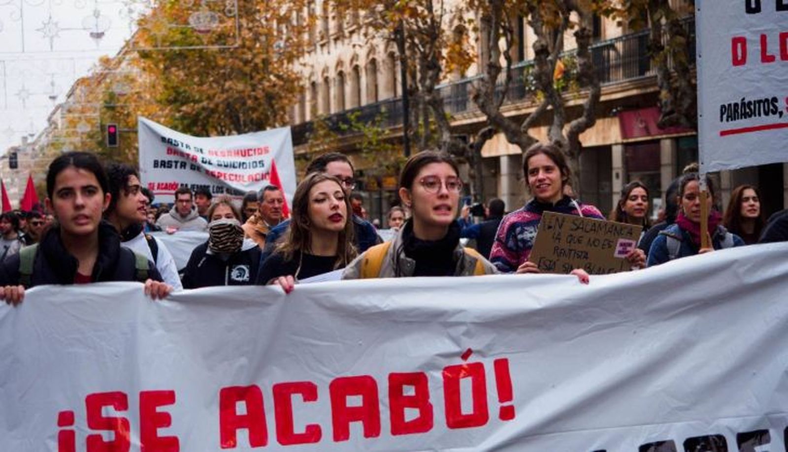 Manifestación Asamblea de Inquilinas de Salamanca 