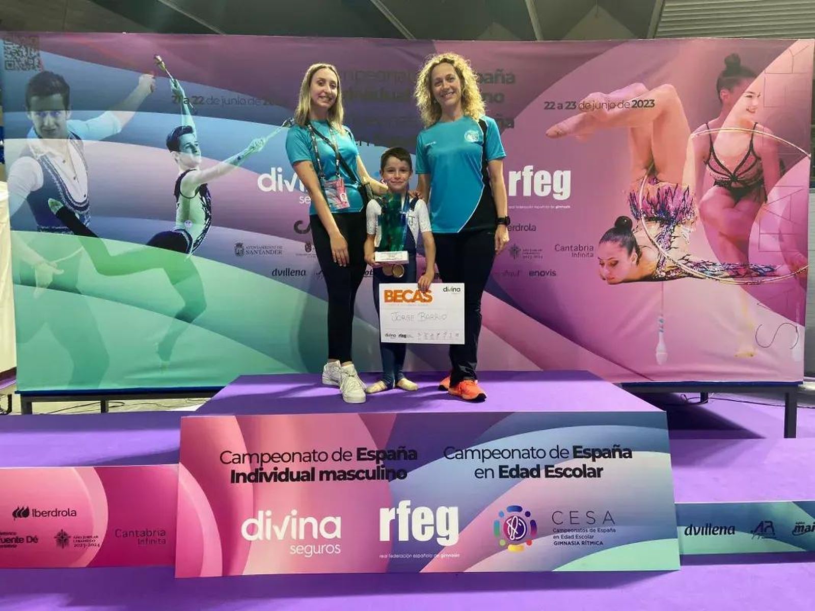 Jorge Barrio se proclama campeón de España de gimnasia rítmica en su categoría