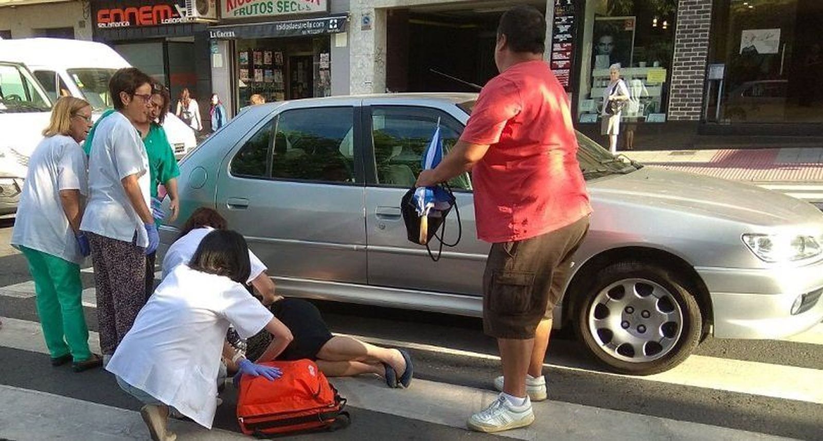 Herida en un atropello en la avenida de los Comuneros