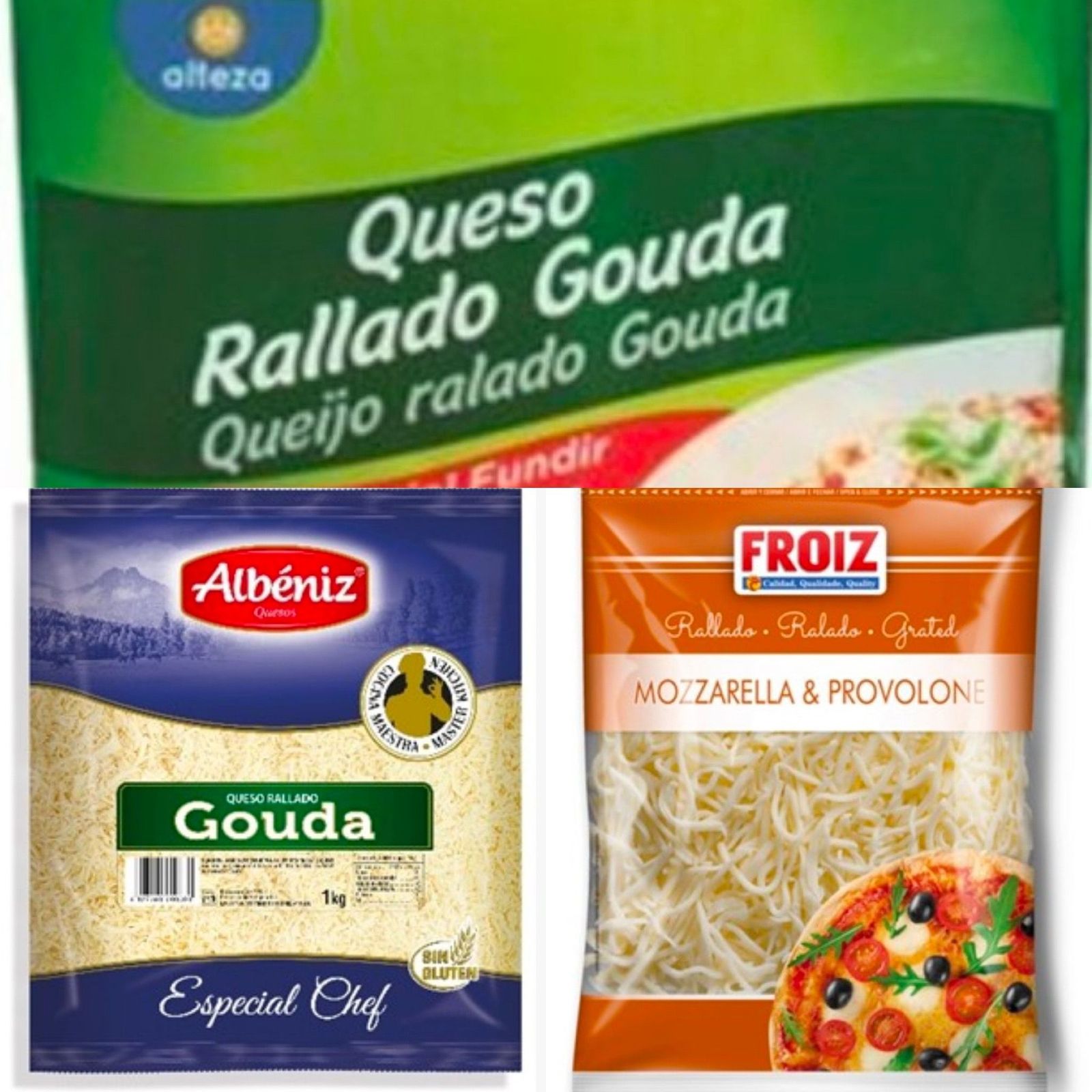 Quesos rallados de Alteza, Albéniz y Froiz afectados por posible presencia de astillas de madera