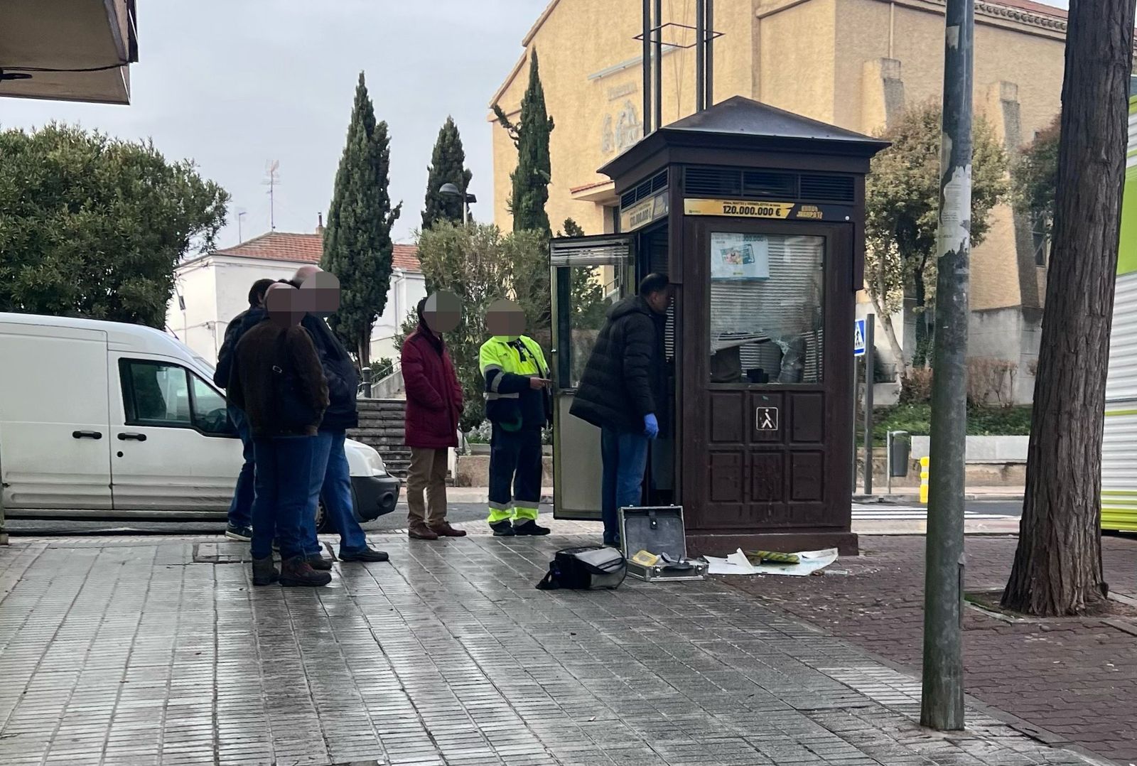 Puesto de la Once asaltado en la carretera de Ledesma