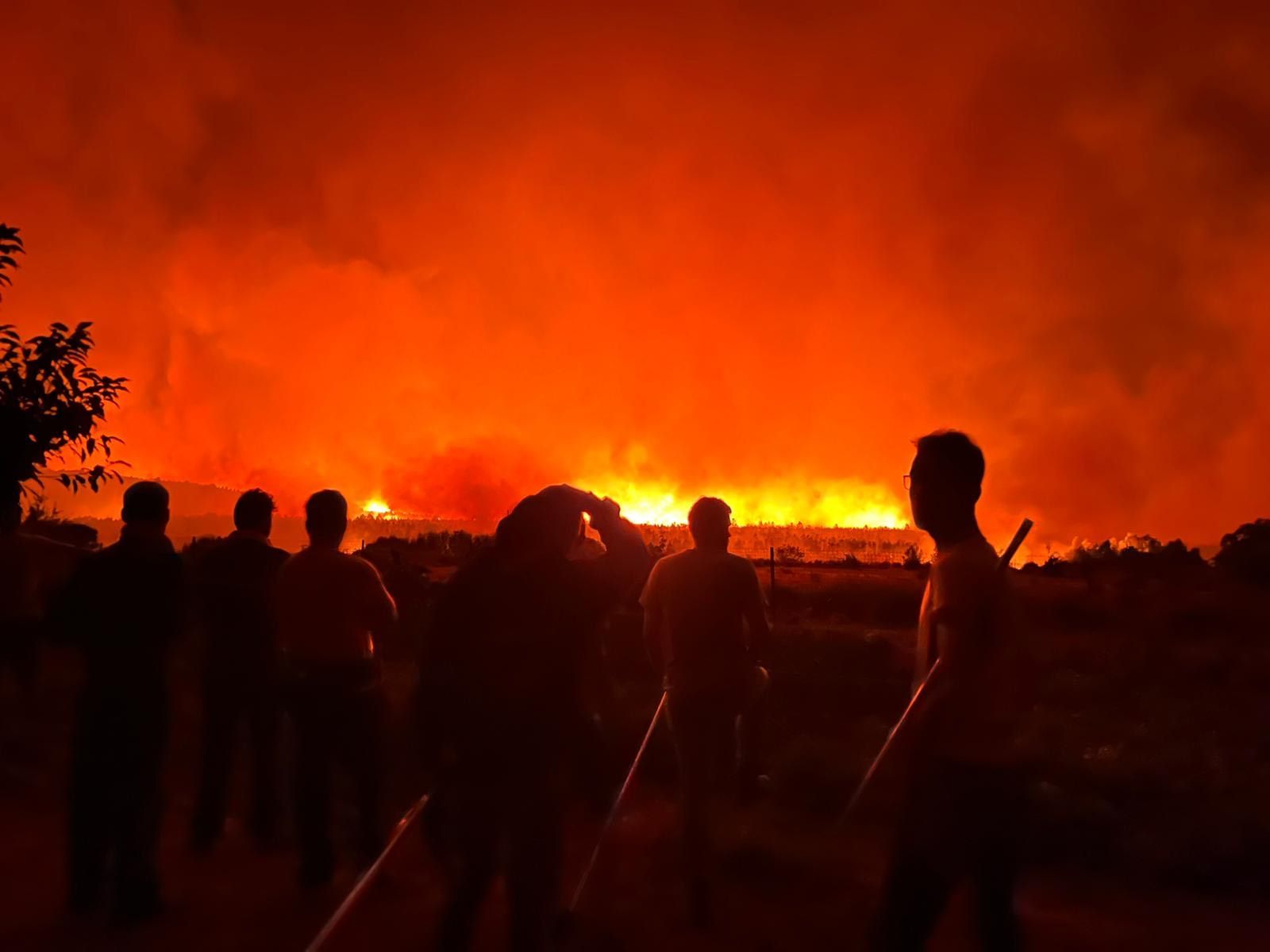 Incendio Forestal. Base Aérea del Maíllo, viernes 15 de julio de 2022- Foto. S24H