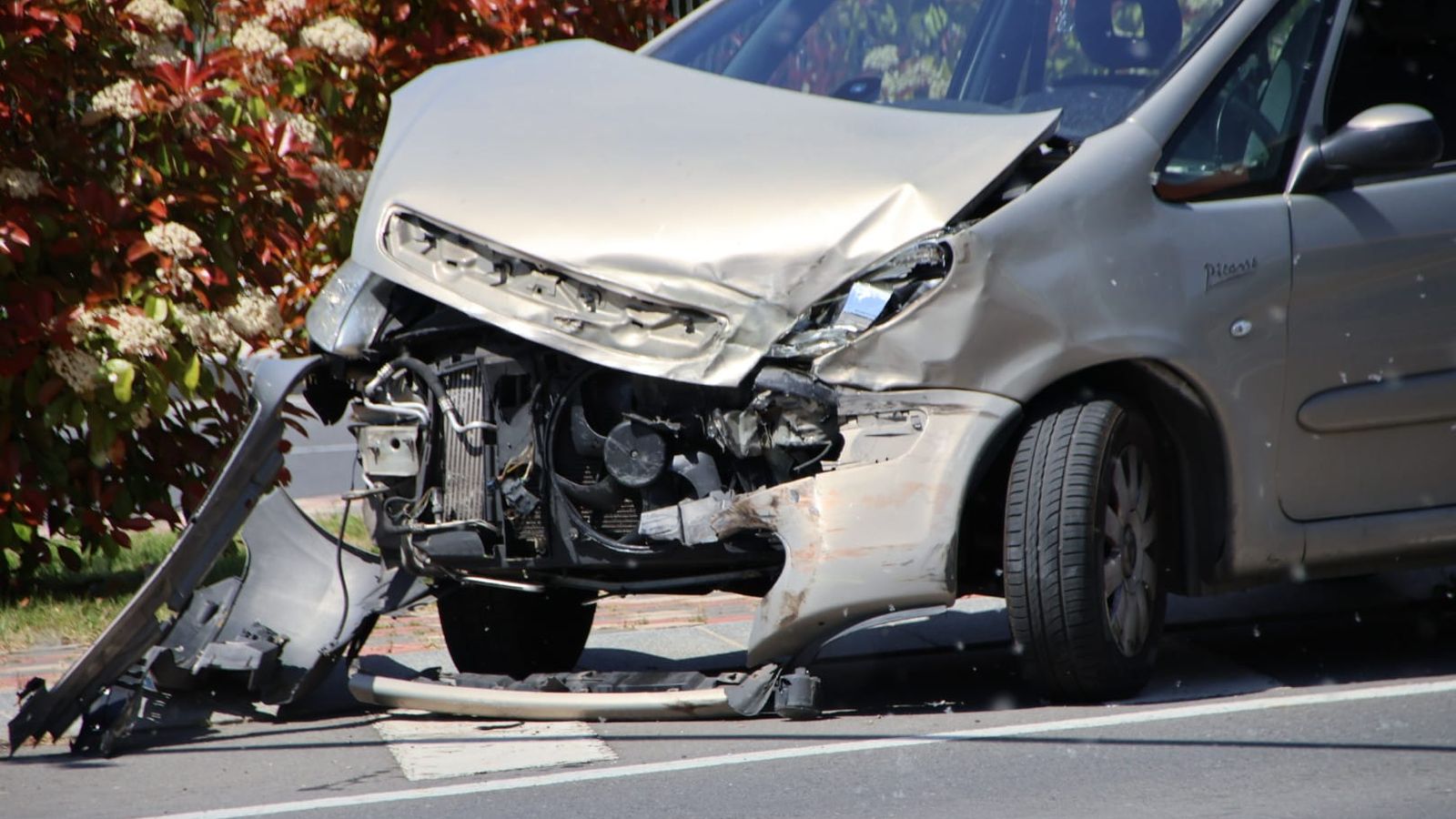 Accidente en el paseo de la Transición