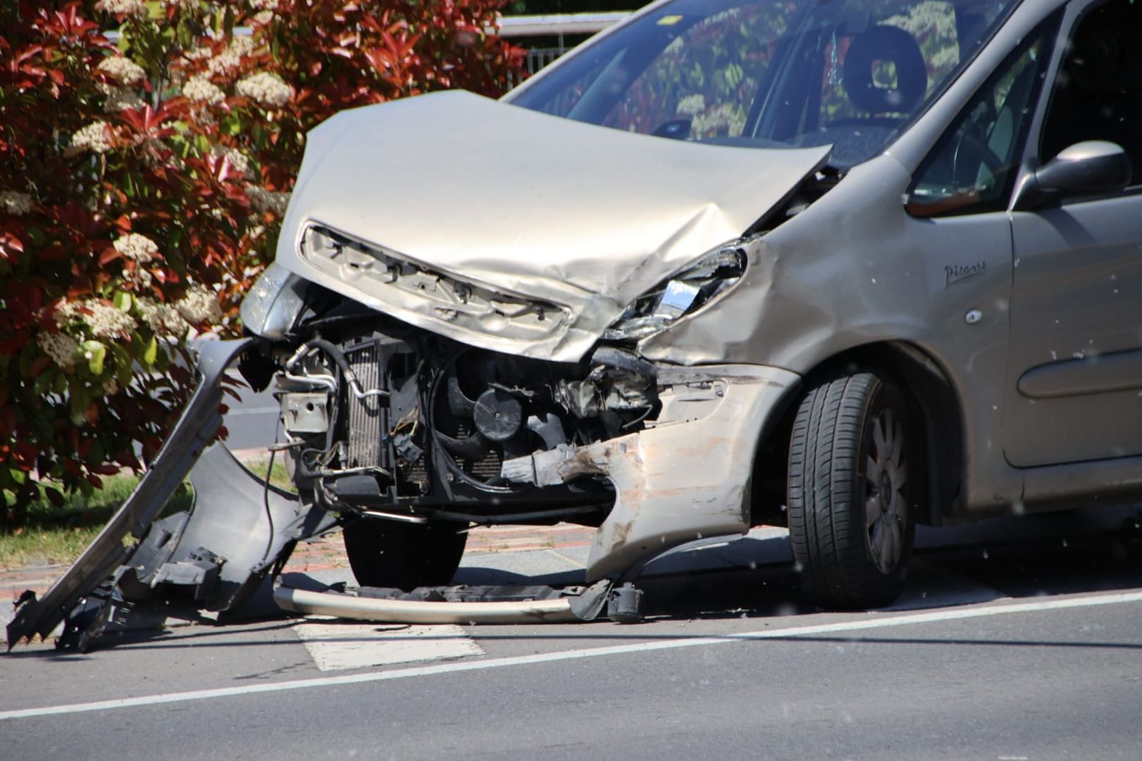 Accidente en el paseo de la Transición
