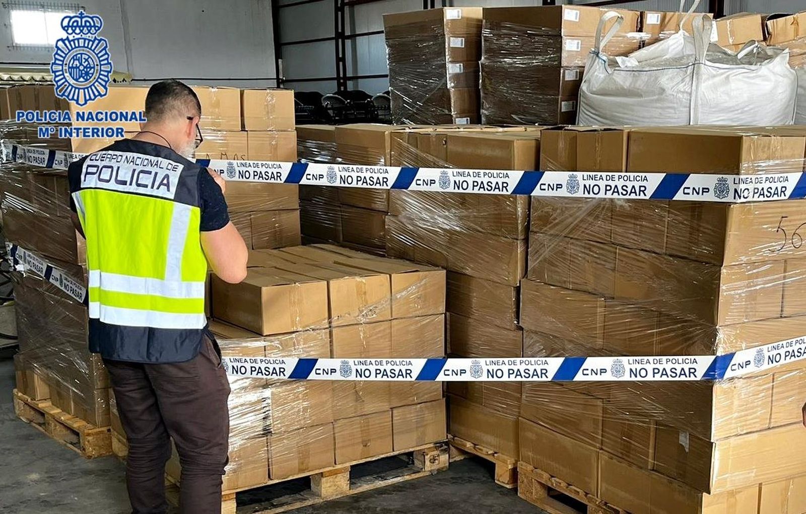 Imagen de la mercancía incautada