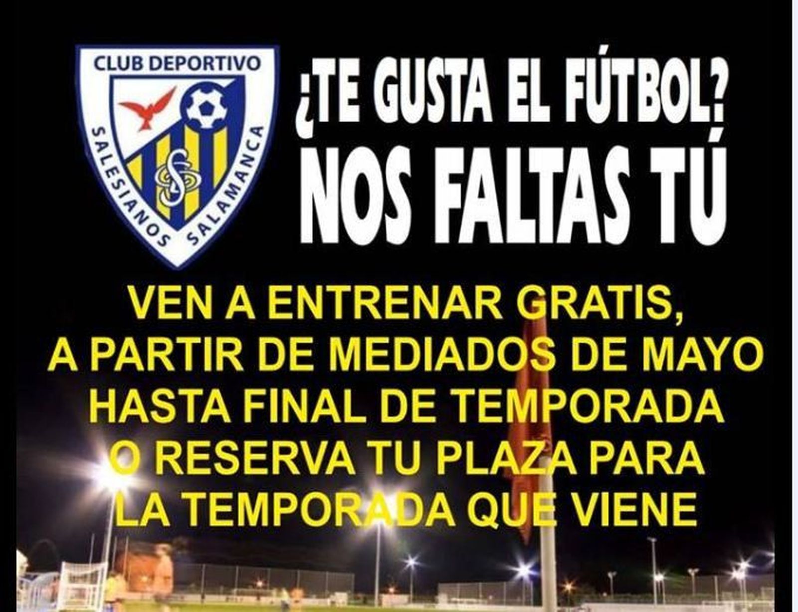 Portada entrenamientos en el CD Salesianos