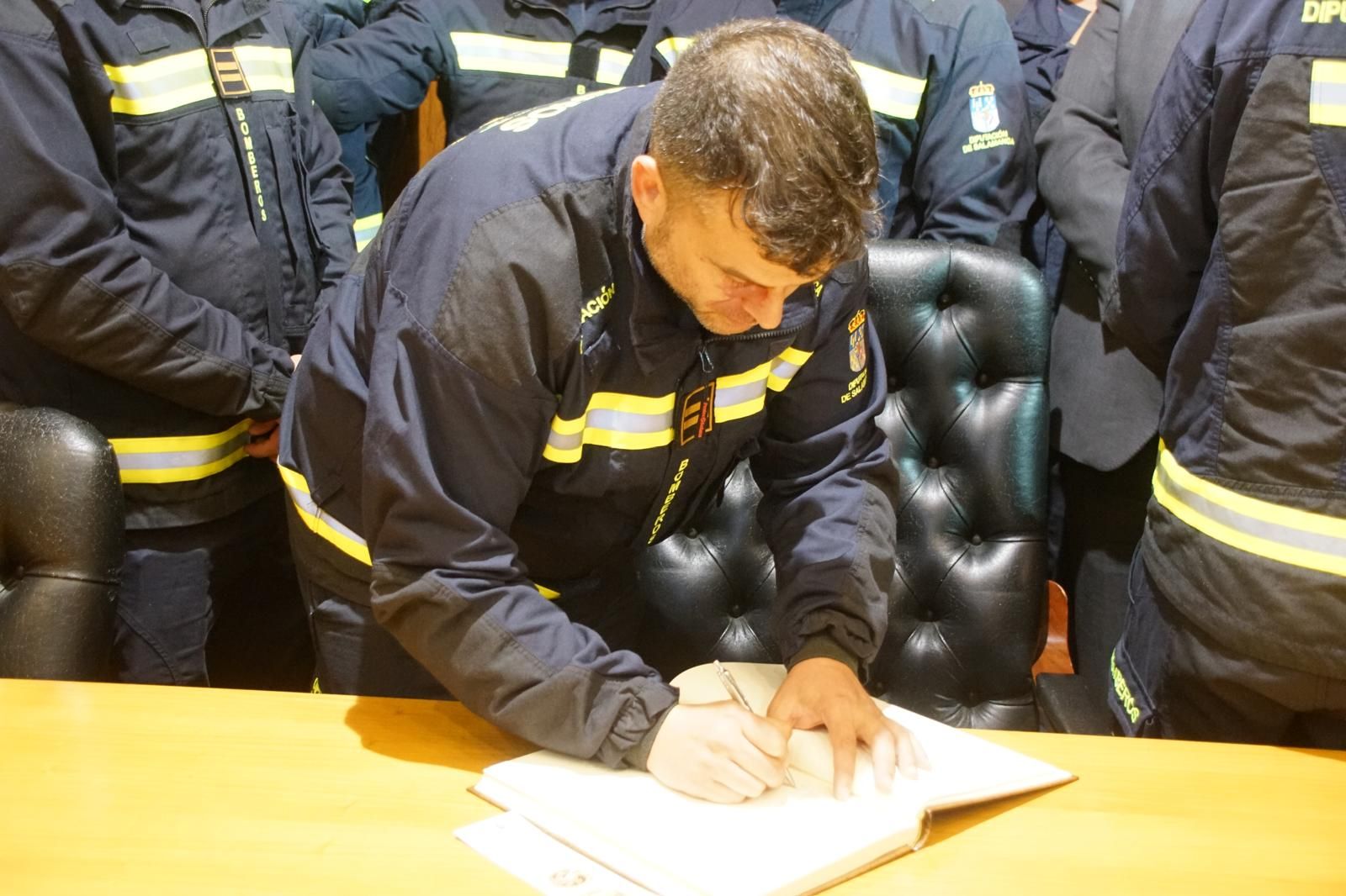 Los Bomberos de la Diputación dan voz al pregón de las fiestas de Alba de Tormes