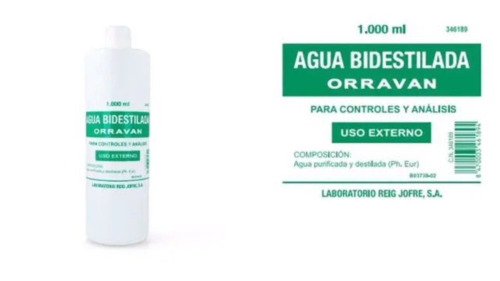 agua bidestilada aemps