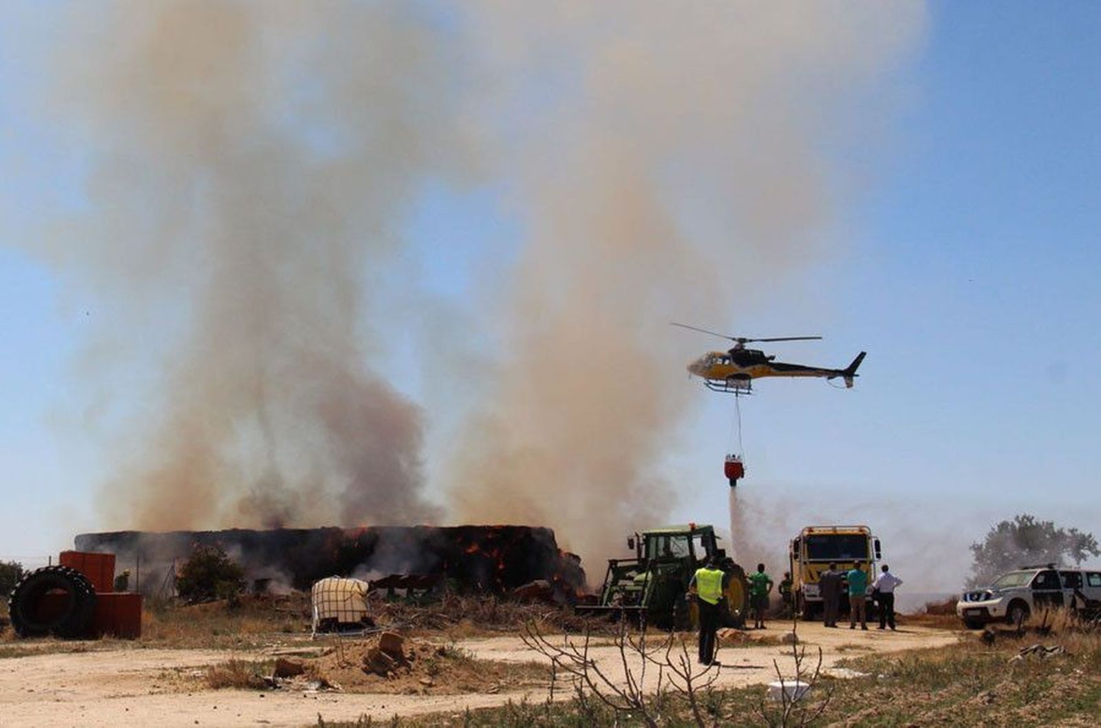 Helicoptero villaralbo fuego