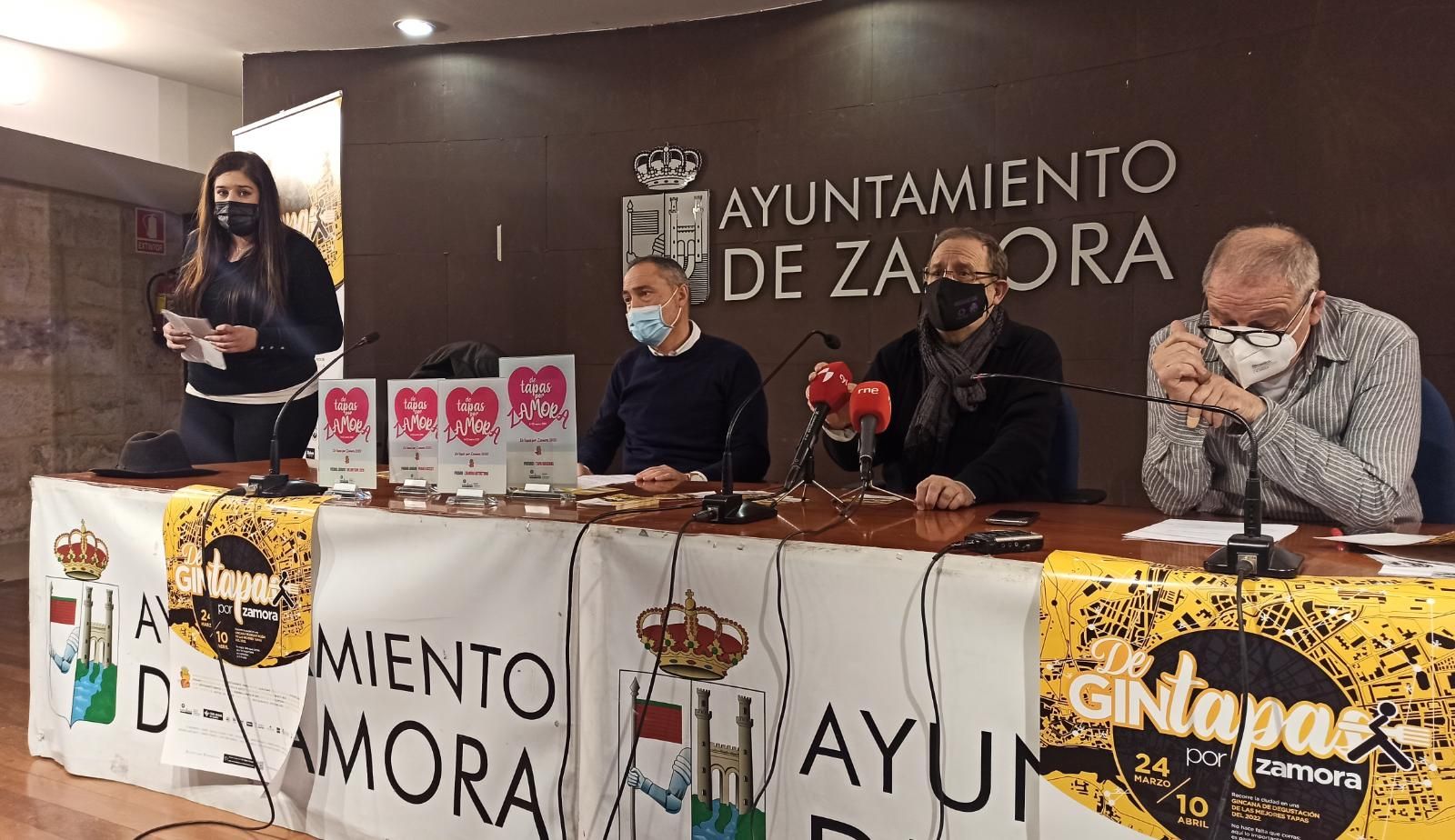 Presentación del concurso gintapas por Zamora