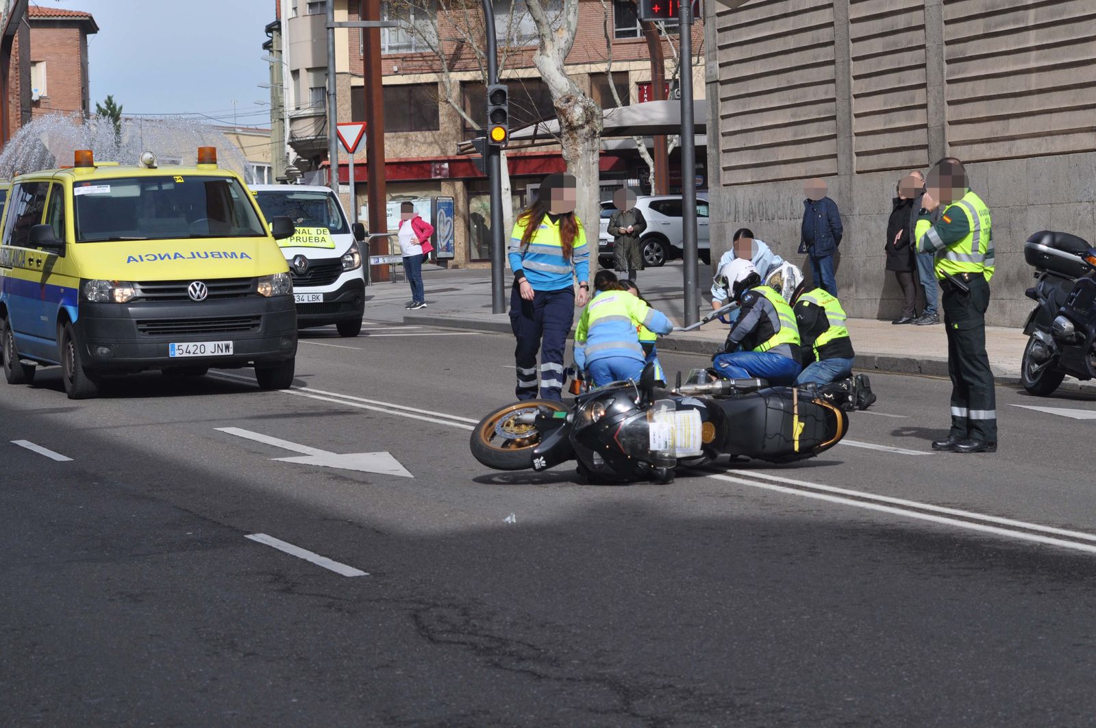 Caída de motorista en el Trofeo San José