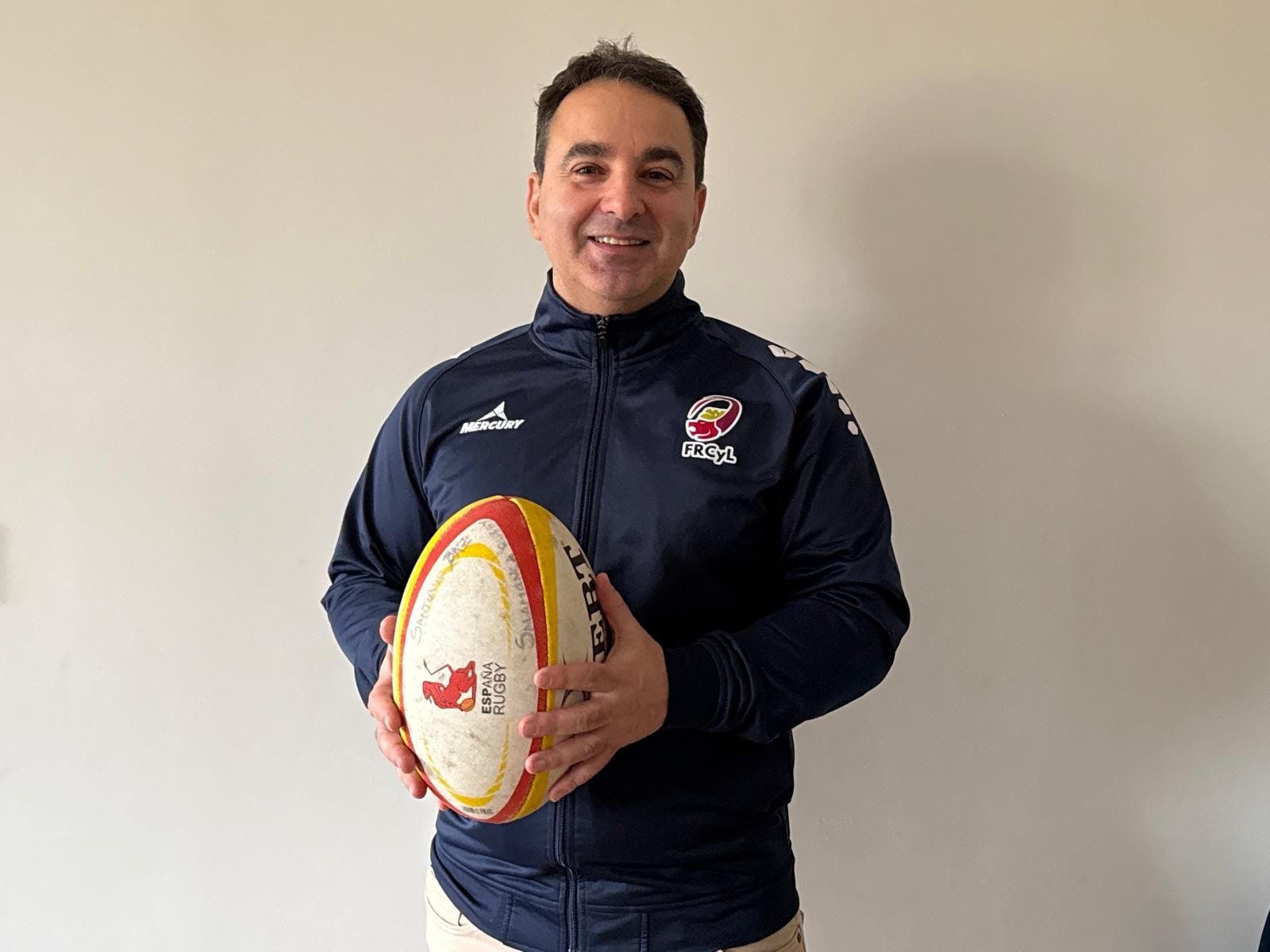 Rubén Baz, presidente de la Federación de Castilla y León de rugby