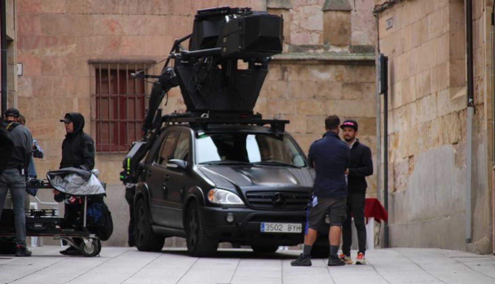 Primer día de rodaje de la película de Bollywood en Salamanca 