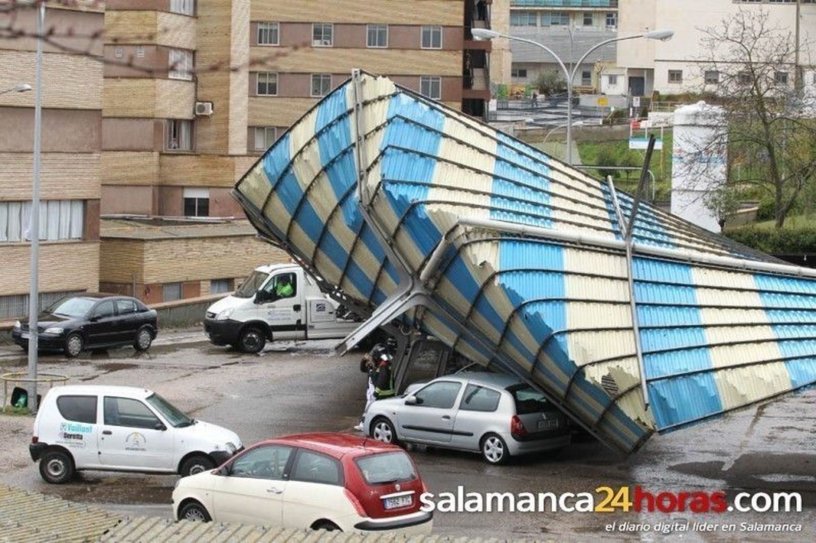 Tejado del aparcamiento del Clínico