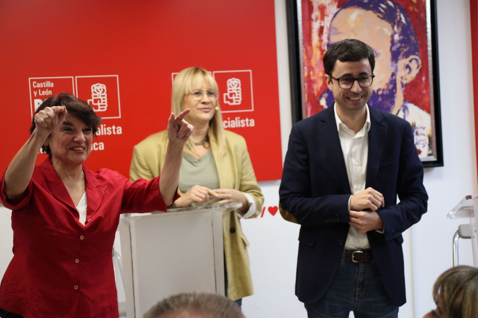 GALERÍA | Debate ante la militancia de José Luis Mateos y Soledad Murillo
