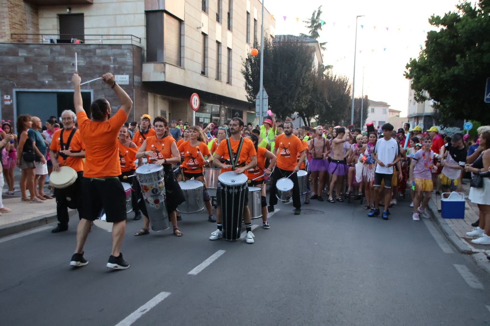 Chupinazo en Carbajosa con batucad