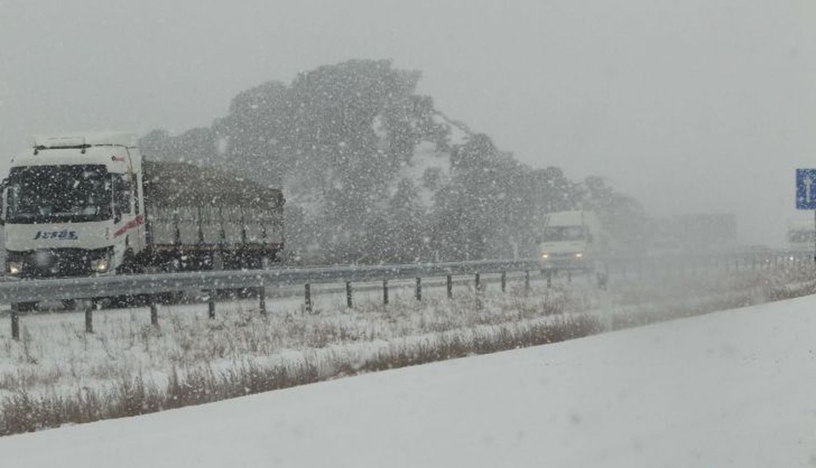 Imagen de archivo de la A-66 con nieve