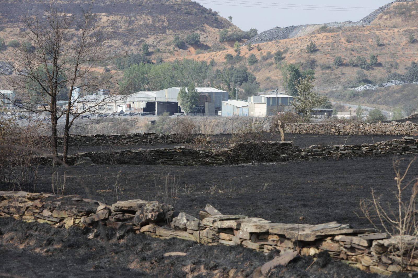 Incendio de Puercas. La situación entre Abejera y Riofrío. Archivo