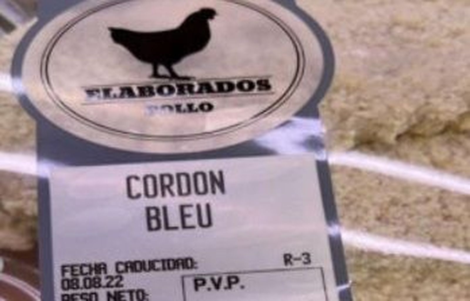 Producto Cordon Bleu afectado por la siguiente alerta sanitaria. Foto @AESAN gob es