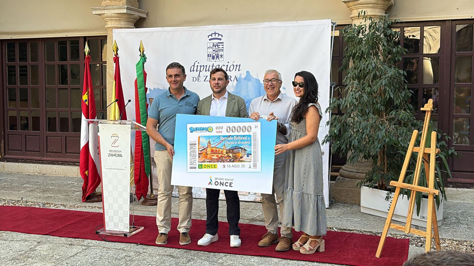 Presentación del cupón sobre Puebla de Sanabria