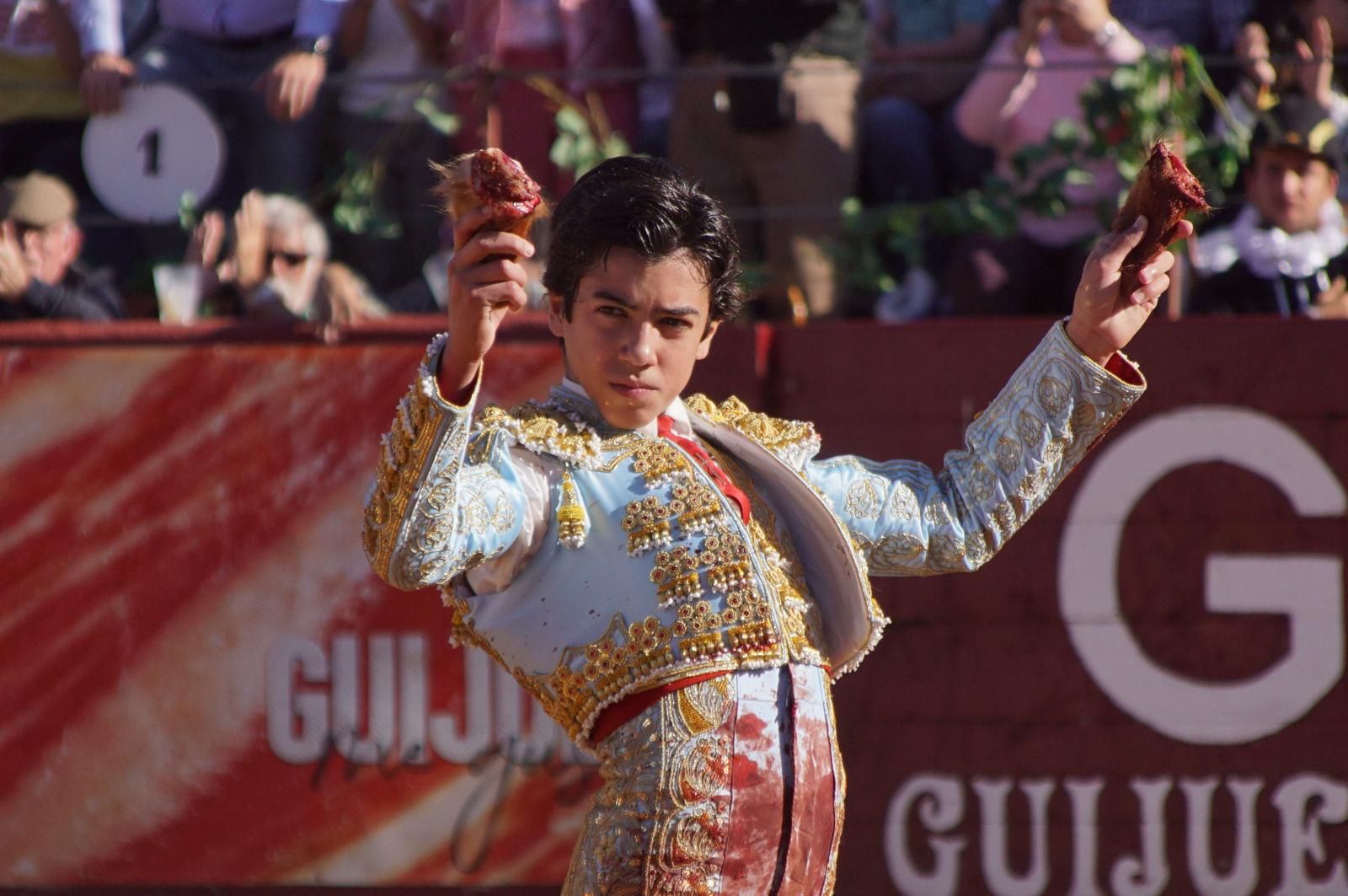 Marco Pérez en la plaza de Toros de Guijuelo