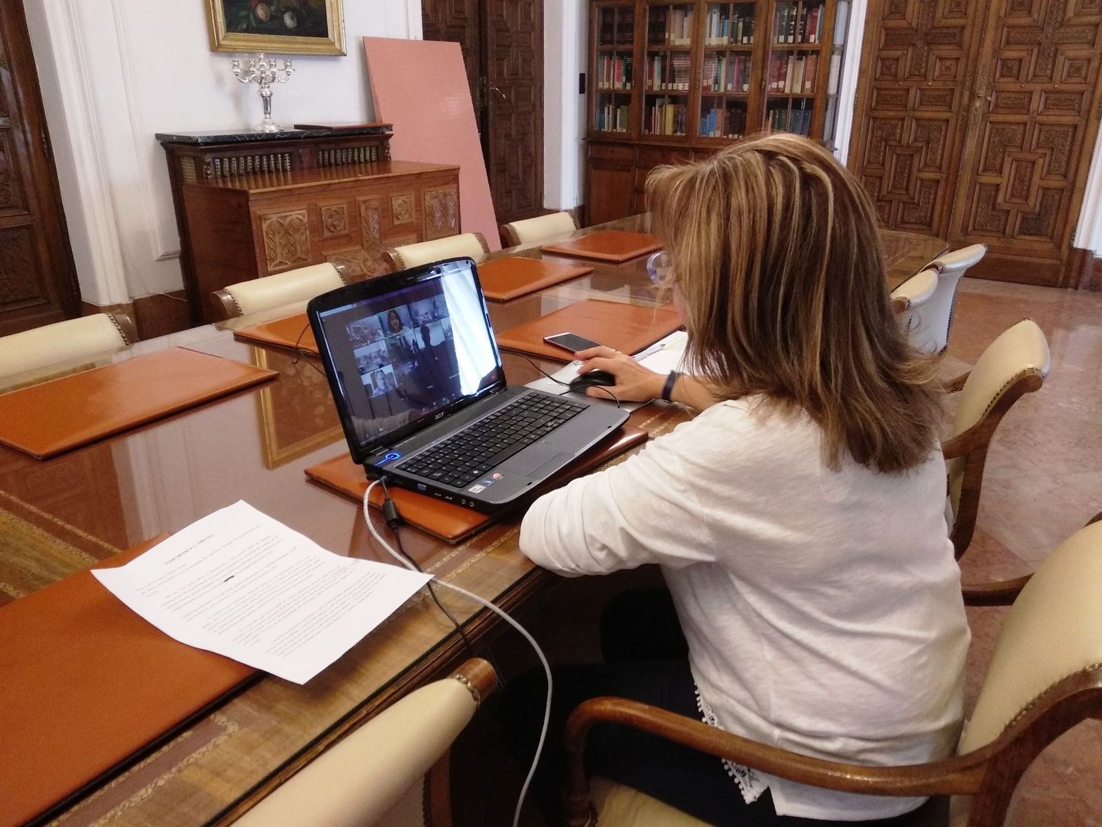 Inmaculada Lucas durante el Pleno