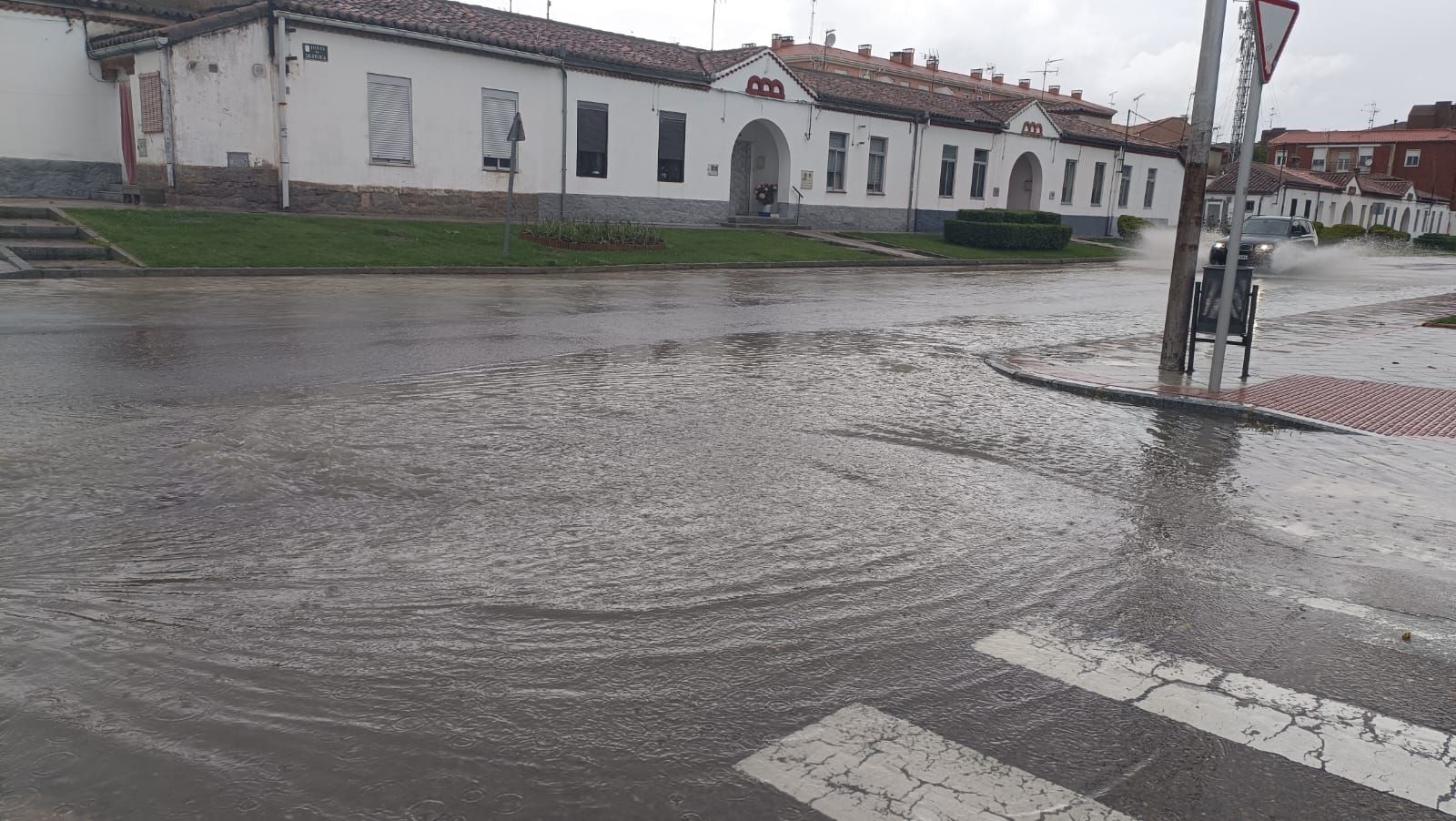 Calles inundadas en Peñaranda
