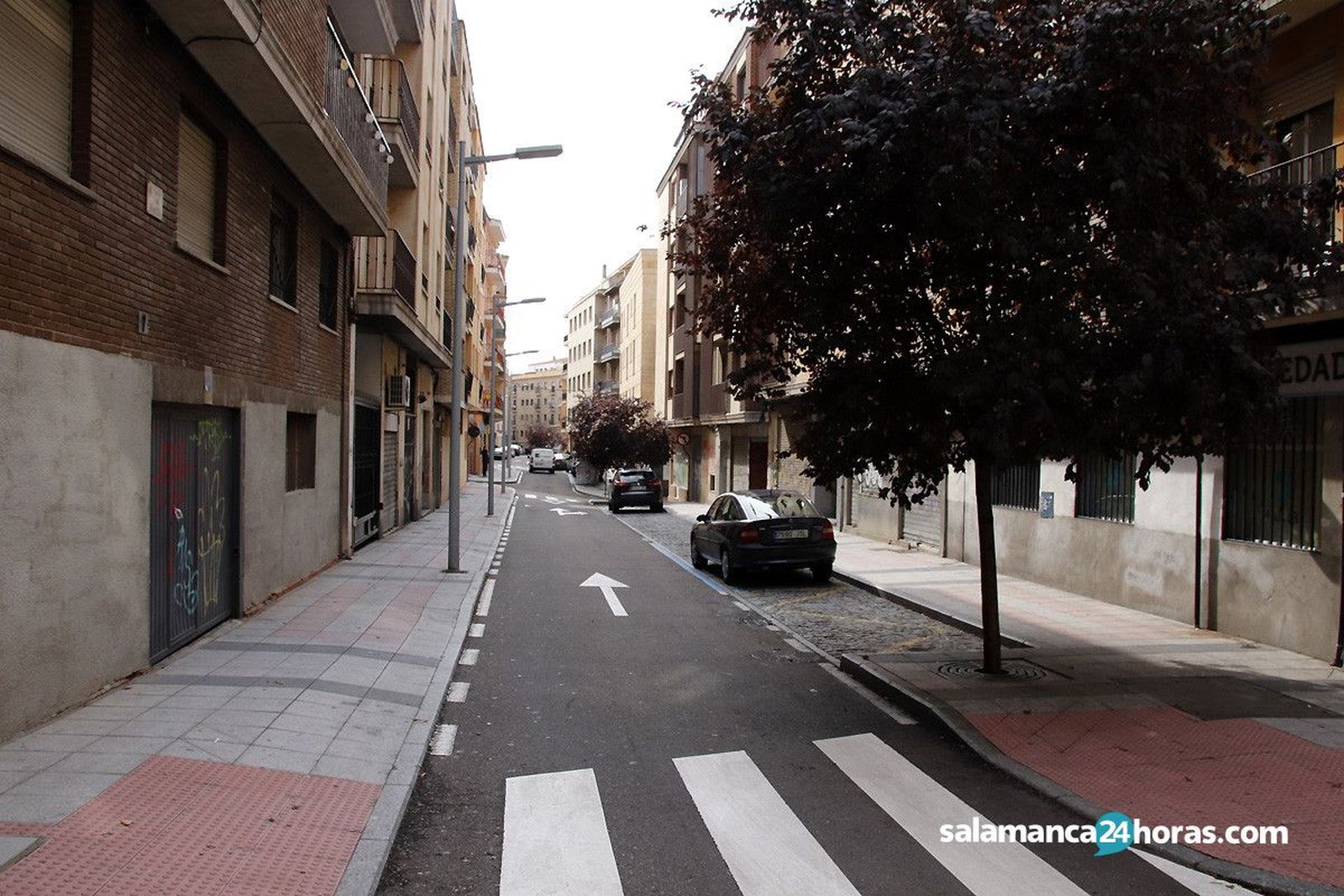 Calle del rodillo de día en Salamanca