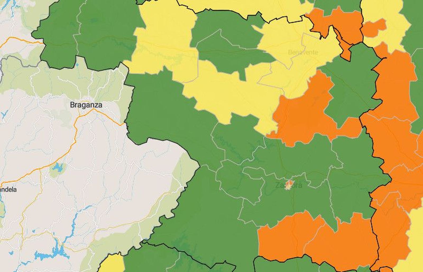 Mapa del coronavirus en Zamora: cinco zonas en riesgo máximo y aumento de contagios en dos territorios