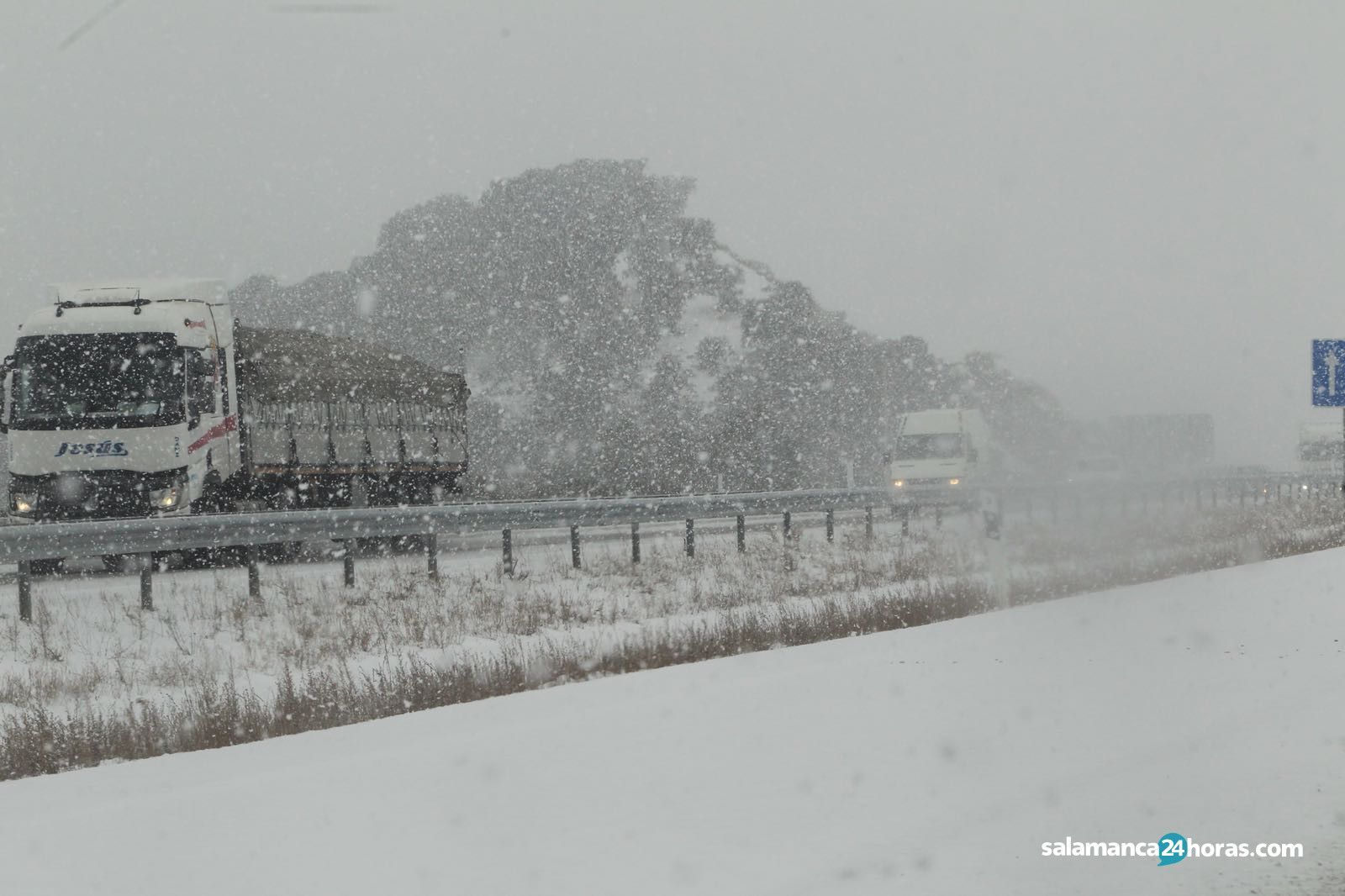 Nieve carretera tráfico (6)
