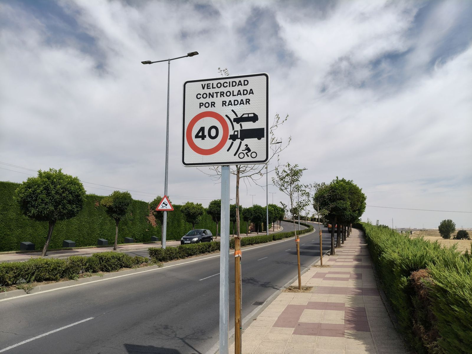 Velocidad controlada por radar en Carbajosa de la Sagrada