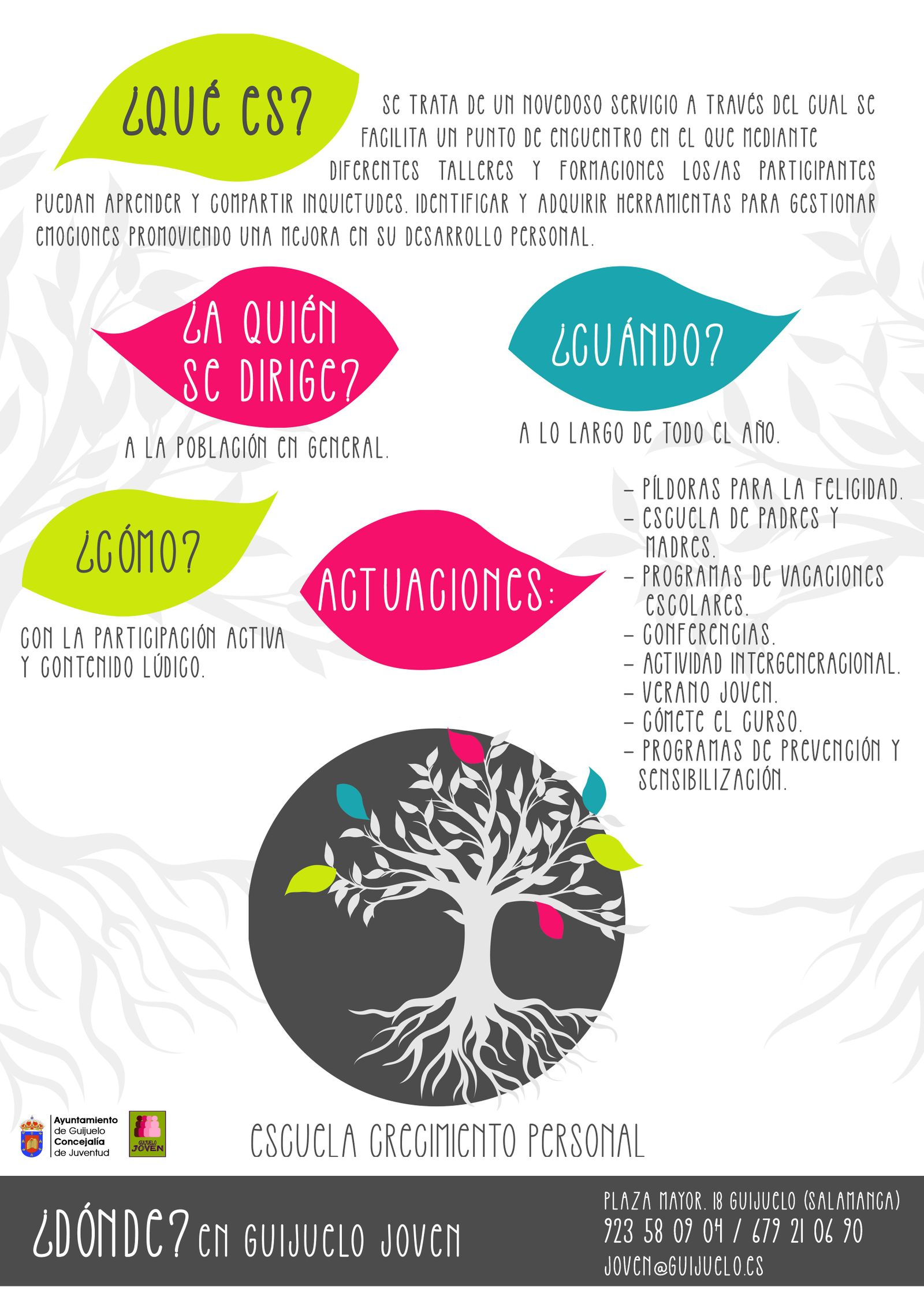 Escuela crecimiento personal de Guijuelo Joven