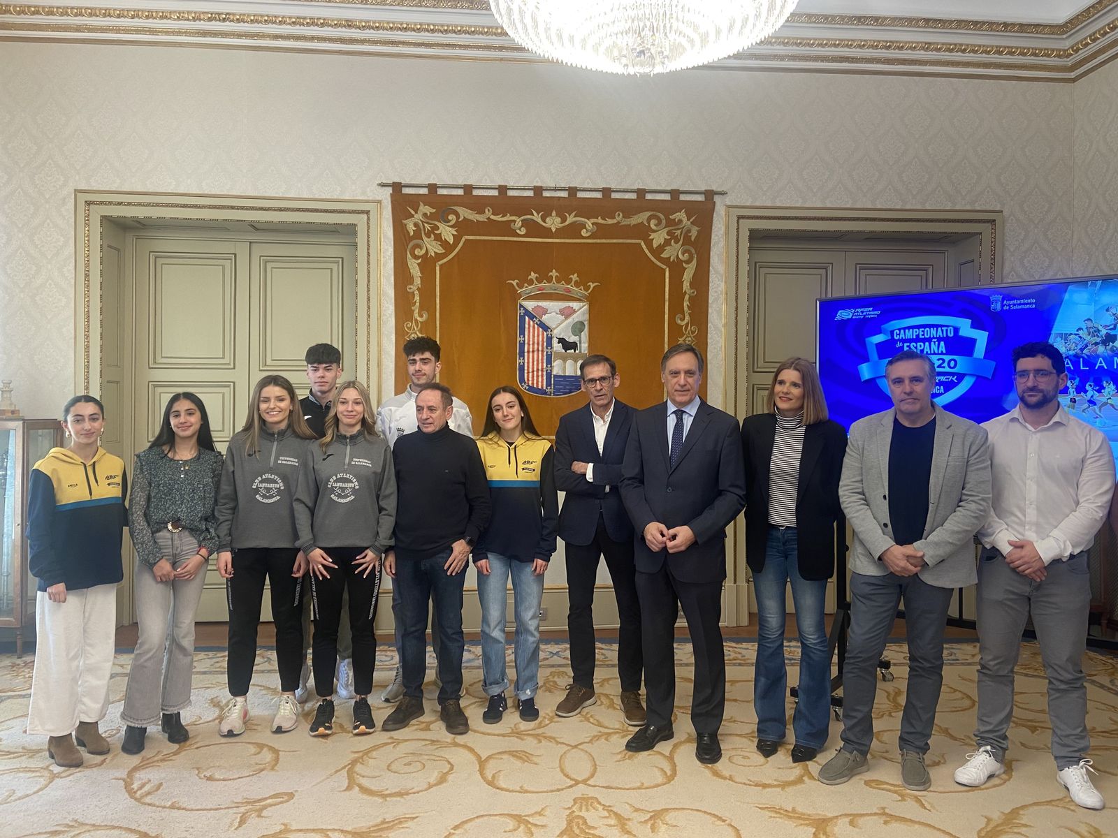 Presentación del Campeonato de España sub20 Short Track en el Ayuntamiento de Salamanca