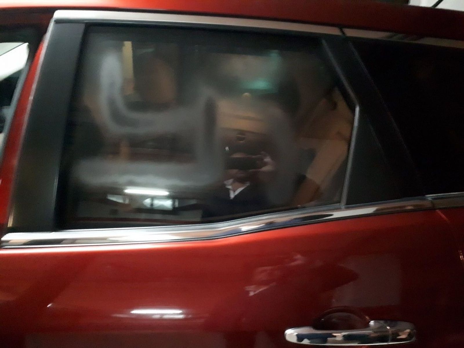 El coche del presidente del PP en Catalunya, Alejandro Fernández