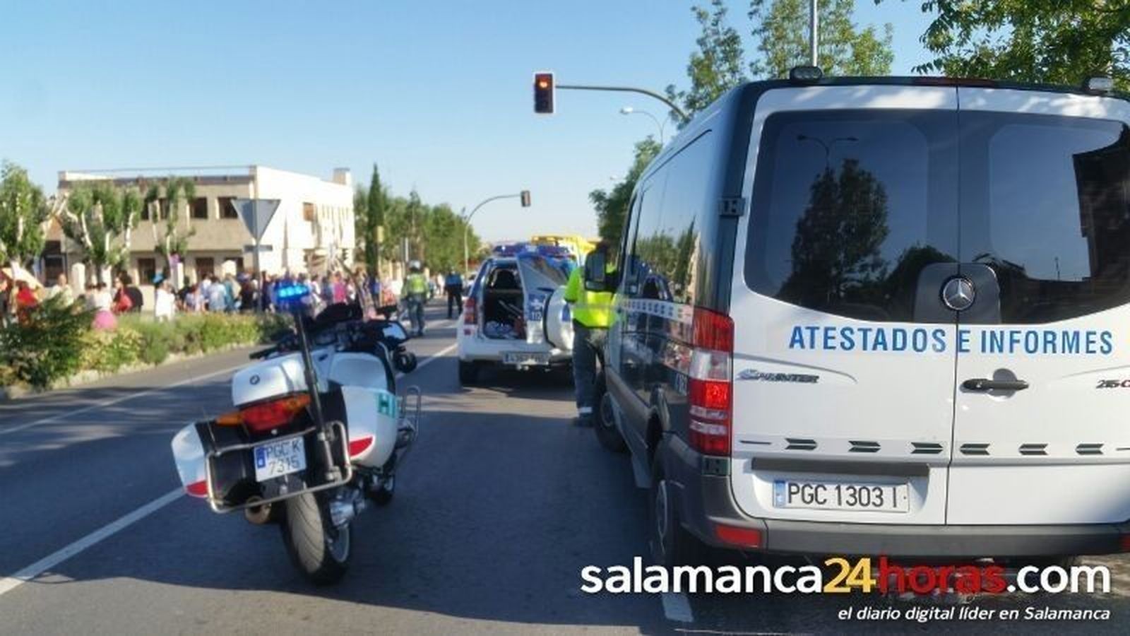 Atropello en Villamayor de Armuña