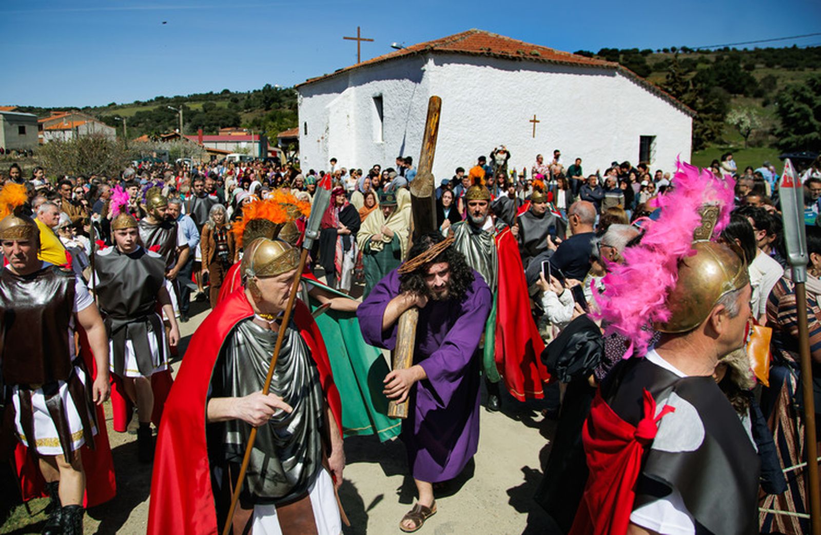 En imágenes la Pasión Viviente de Serradilla del Arroyo, declarada Fiesta de Interés Turístico Regional