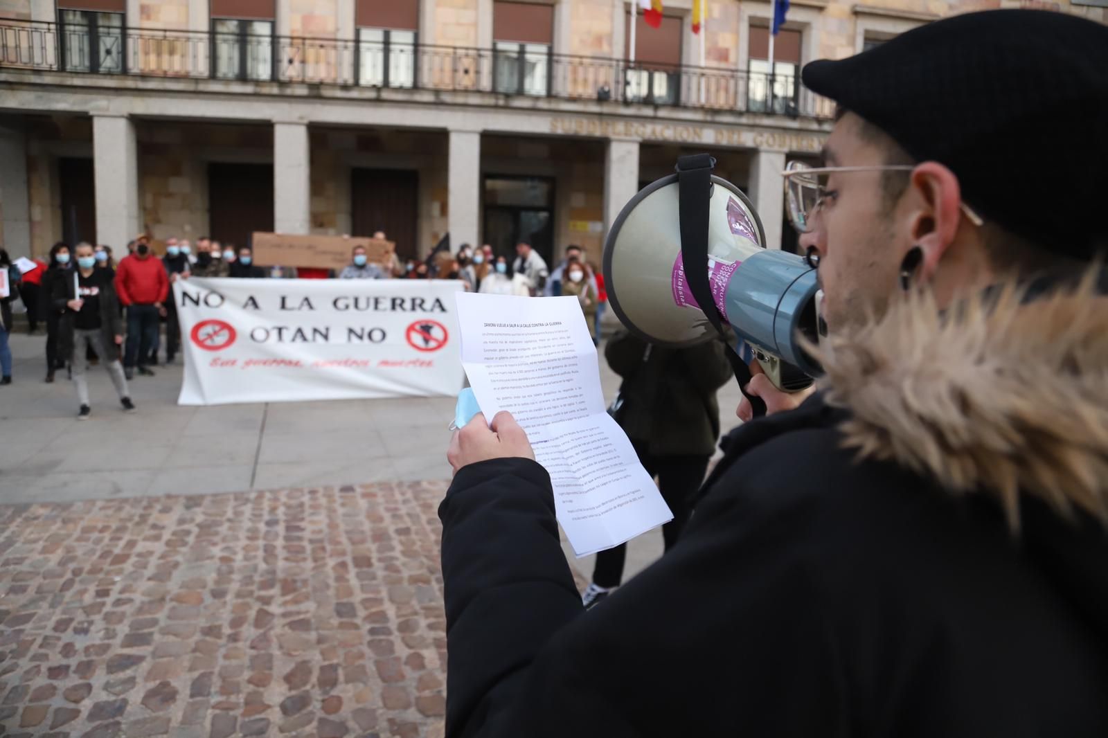 Concentración contra la guerra en Zamora. Archivo