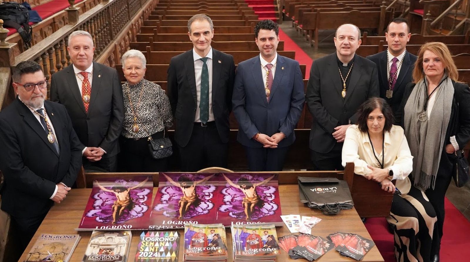 La Universidad Pontificia de Salamanca estrecha lazos con La Rioja en la presentación de la Semana Santa de Logroño 2026
