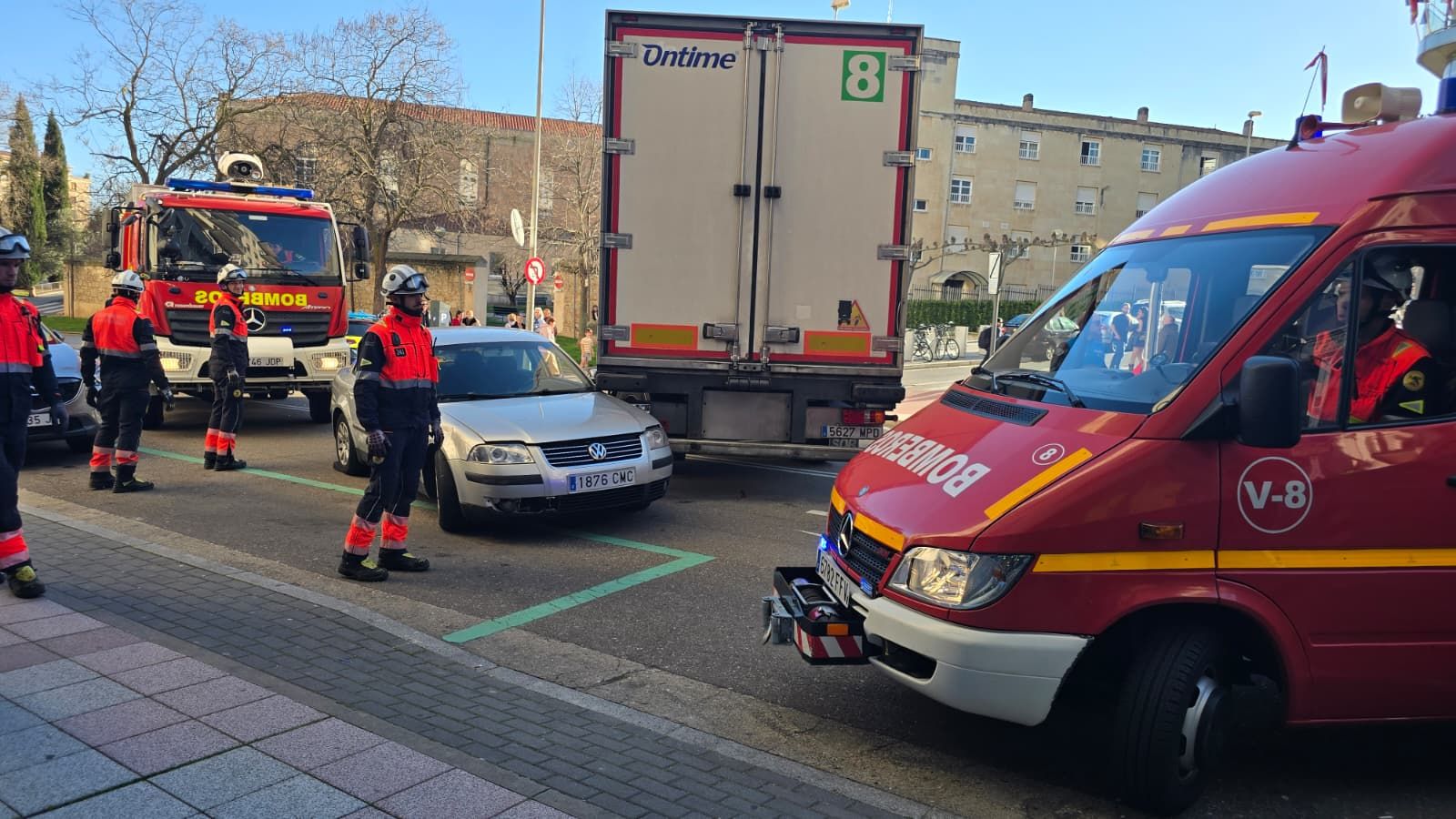 Accidente en la avenida de Villamayor