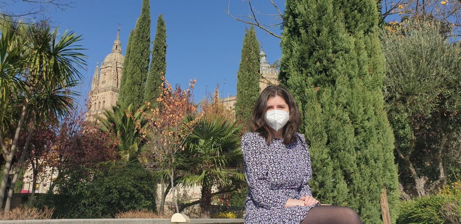 Miryam Rodríguez en el Huerto de Calixto y Melibea | Foto: Ayto. Salamanca