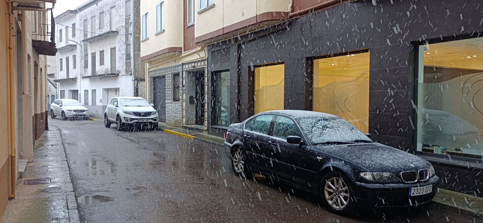 Nieve en la provincia de Salamanca este lunes 9 de marzo