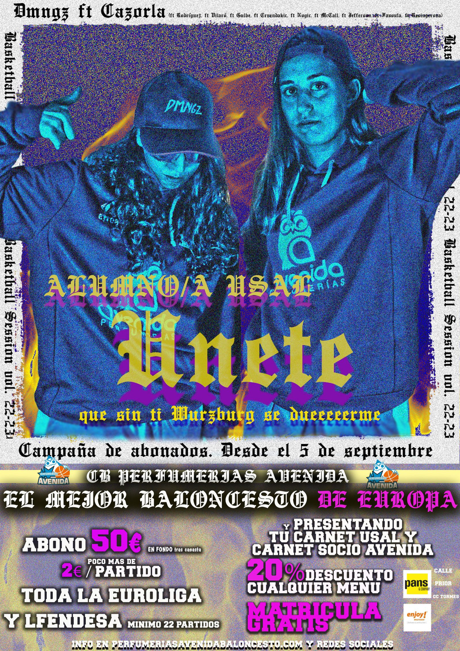 Los alumnos de la USAL podrán “unirse” al CB Perfumerías Avenida con los mayores descuentos y ventajas