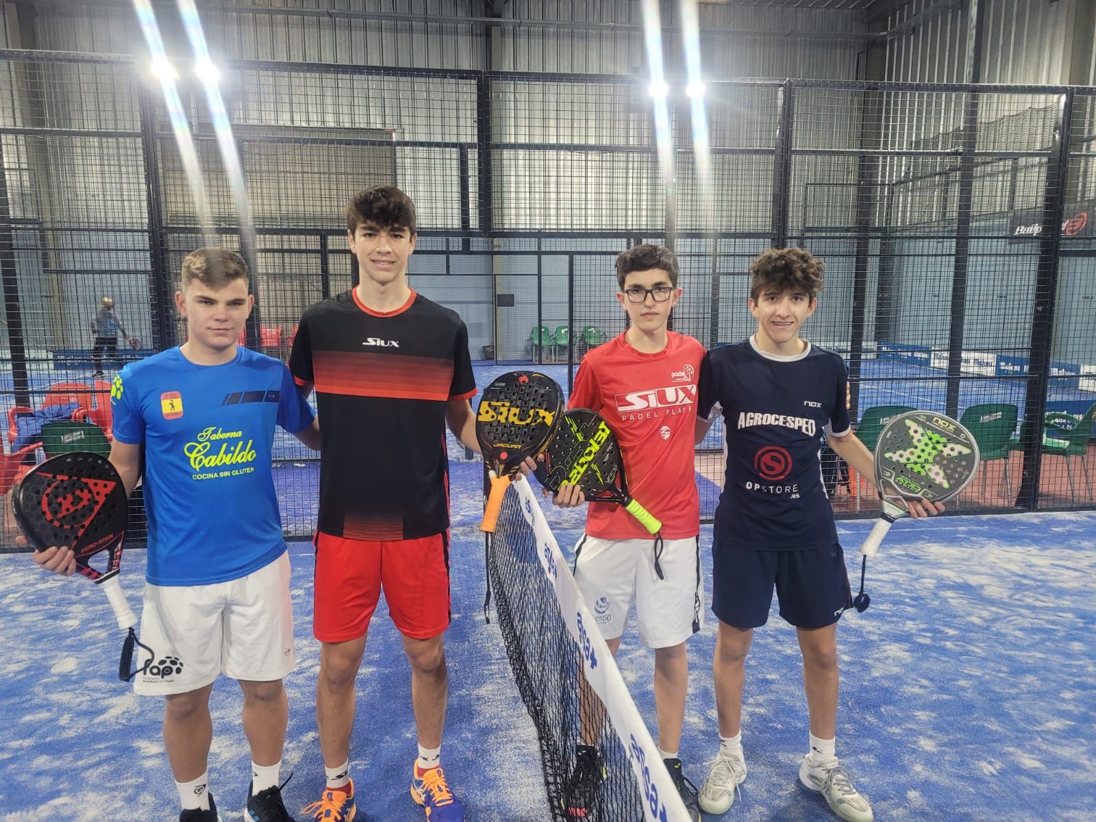 Rodrigo Manrique - Victor Núñez y Alejandro Merino - Víctor Ortega / FOTO SALAMANCA PÁDEL CYL