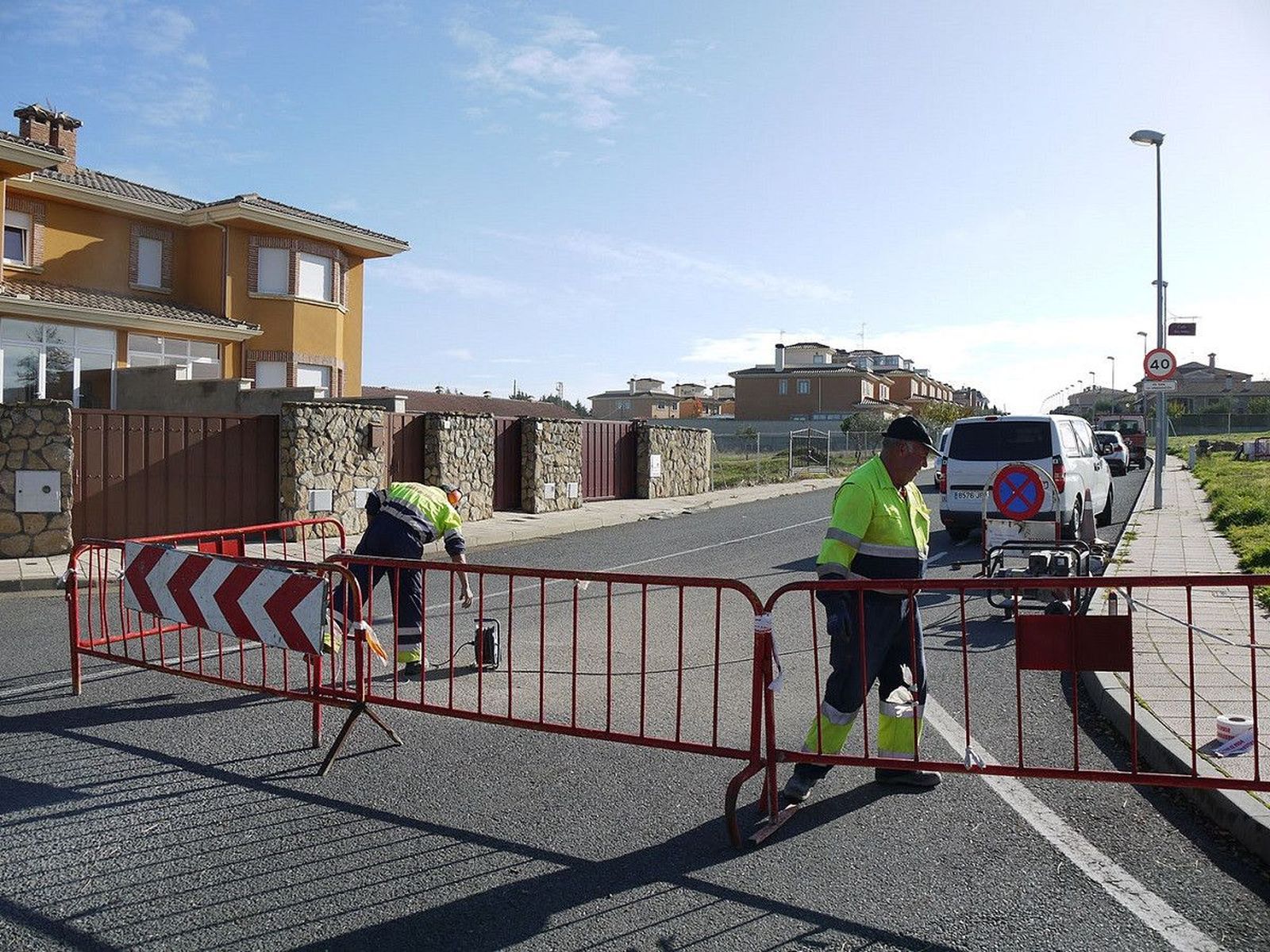Obras calle Río Miño Carbajosa de la Sagrada