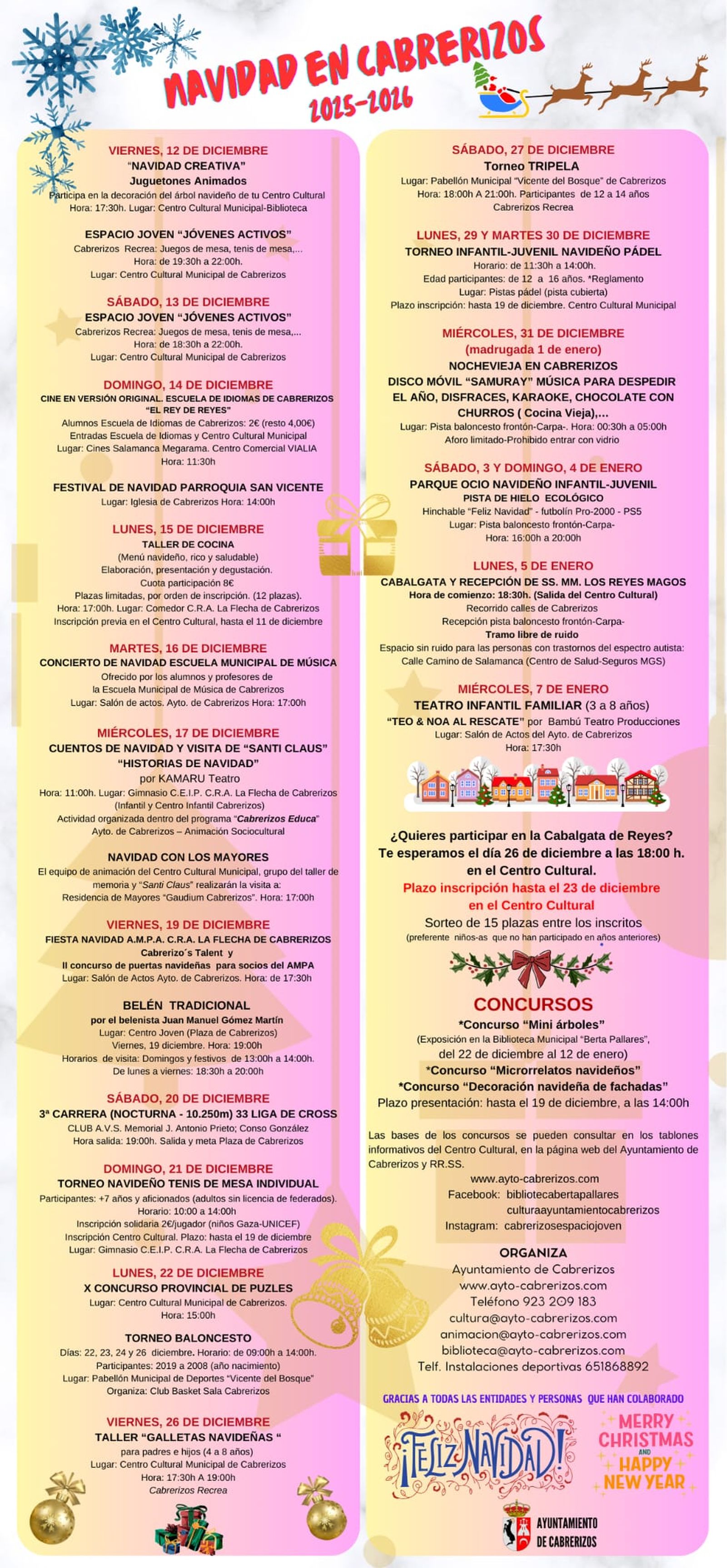 Programa de Navidad en Cabrerizos