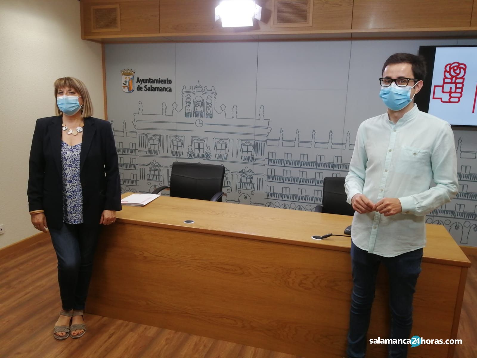 María García y José Luis Mateos PSOE