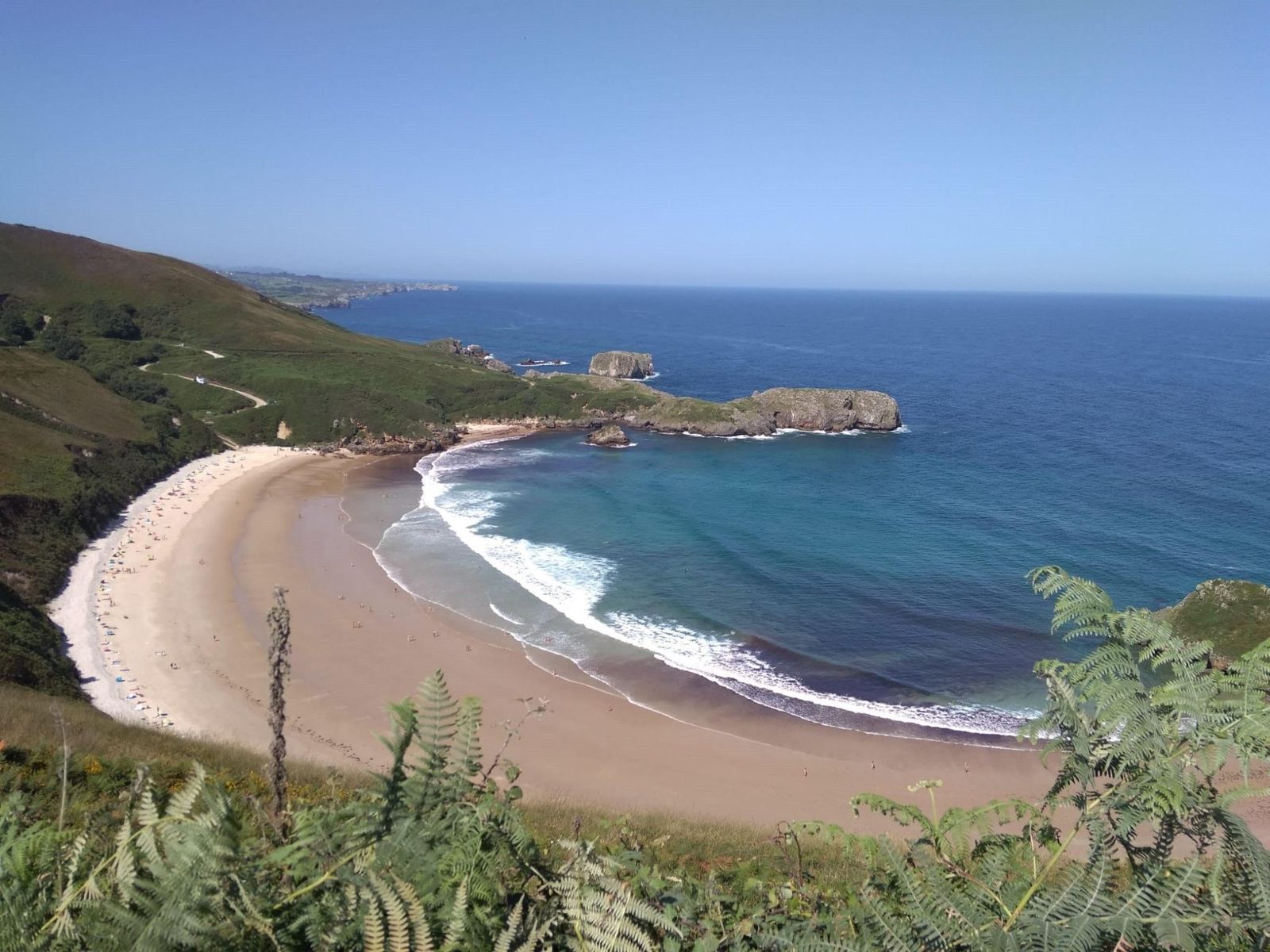 Playa de Torimbia, en Llanes.