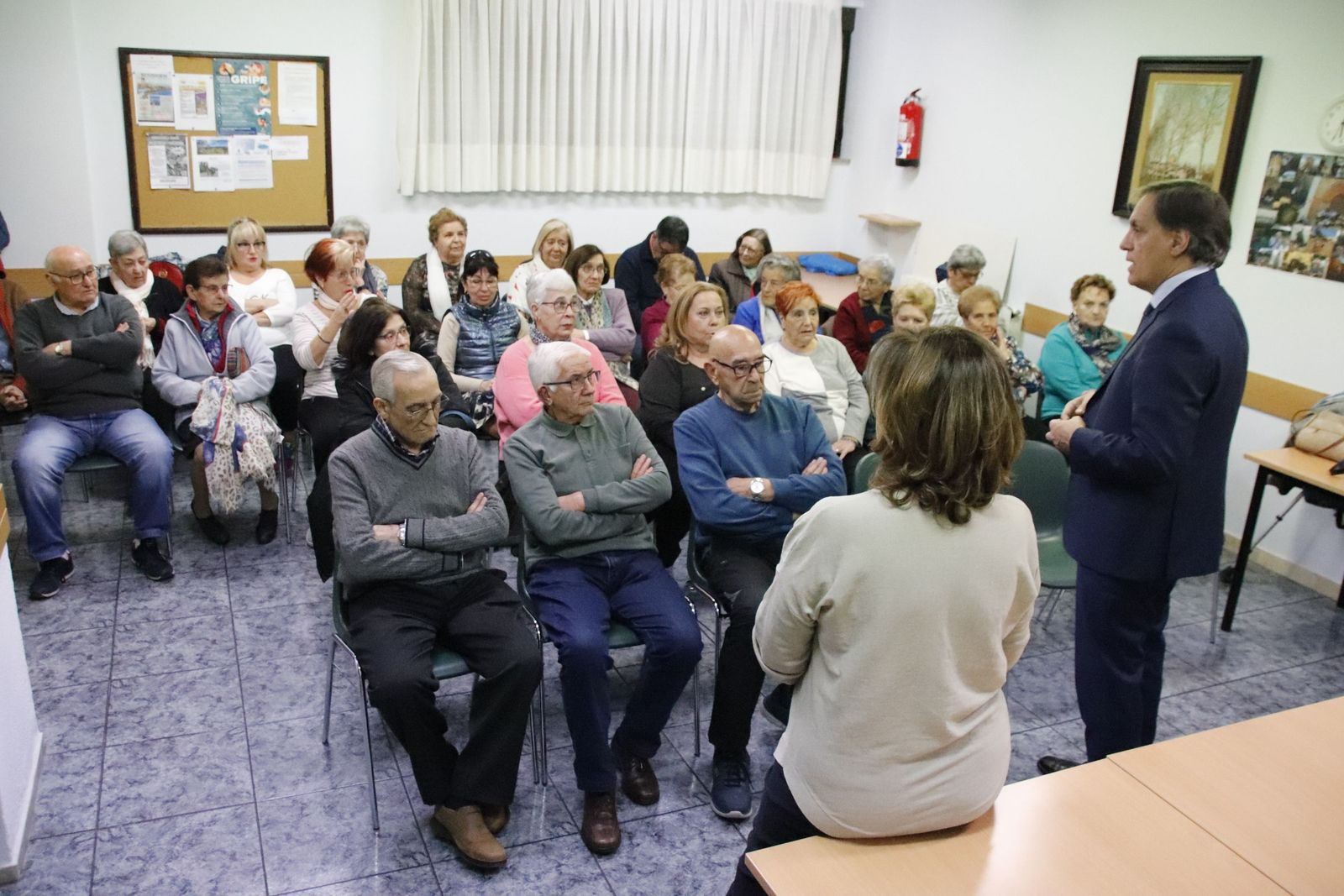 Carlos García Carbayo visita la Asociación de Mayores de Buenos Aires. Foto de archivo